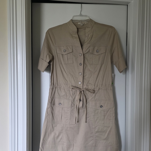BeBop Khaki Utility Jacket Dress - Picture 4 of 5